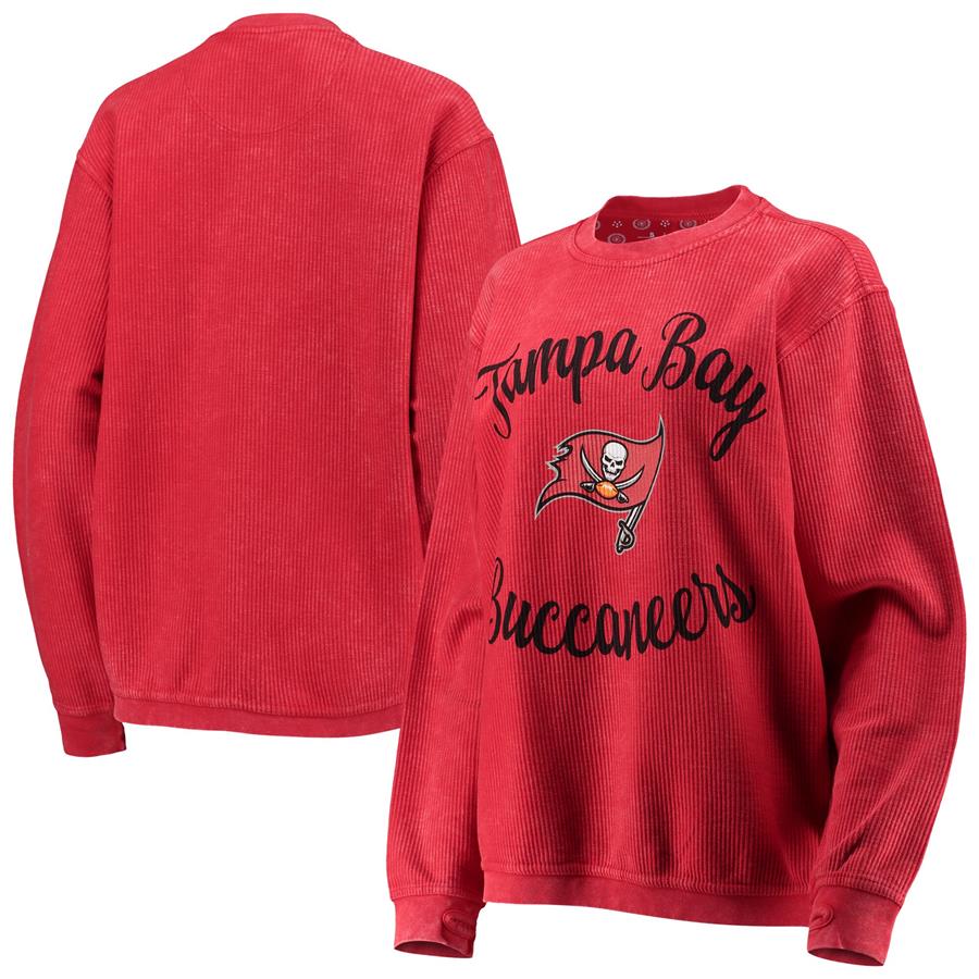 Tampa Bay Buccaneers G-III 4Her by Carl Banks Women's Comfy Cord Pullover Sweatshirt - Red