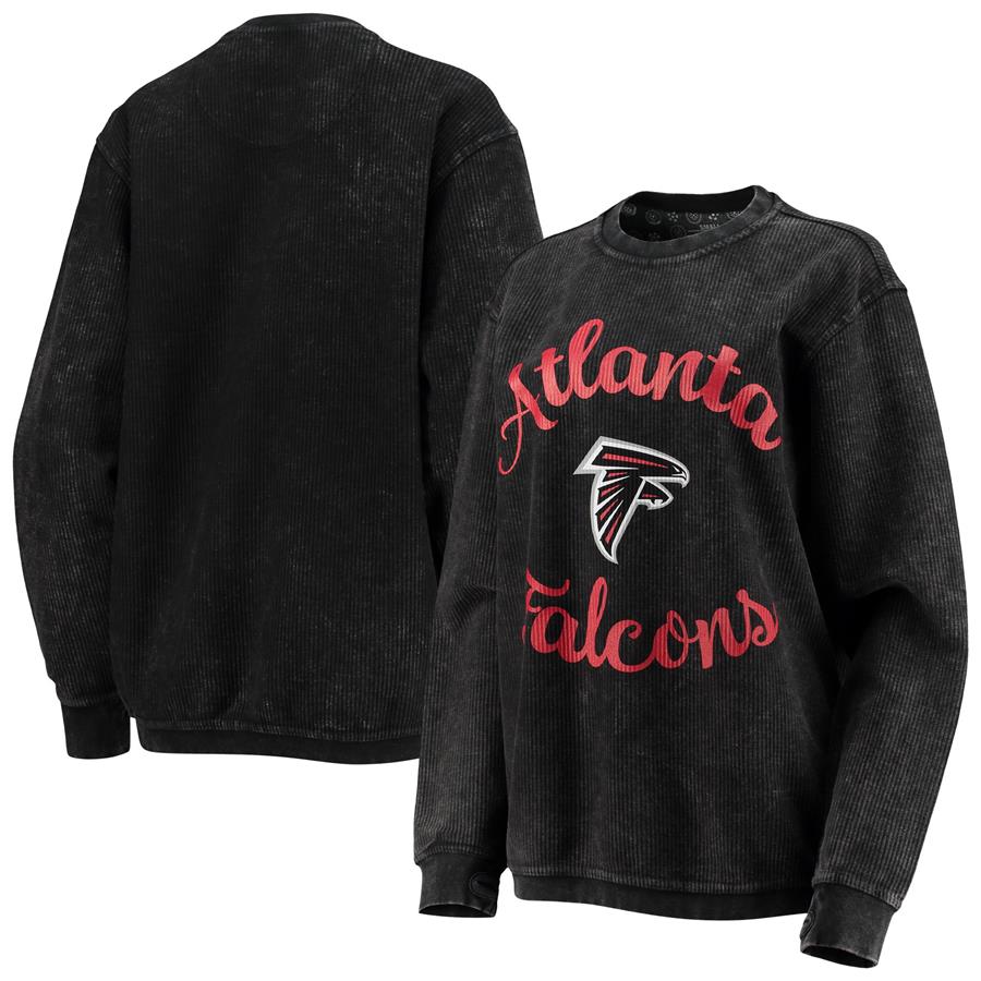 Atlanta Falcons G-III 4Her by Carl Banks Women's Comfy Cord Pullover Sweatshirt - Black