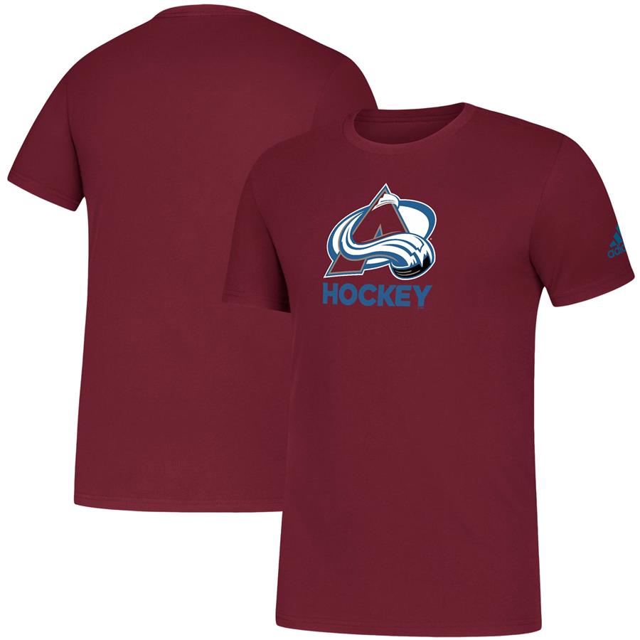 Colorado Avalanche adidas Hockey Amplifier T-Shirt - Burgundy
