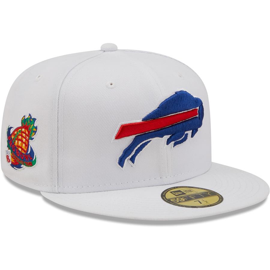Buffalo Bills New Era 1998 Pro Bowl Patch Royal Undervisor 59FIFY Fitted Hat - White