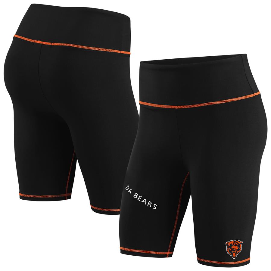 Chicago Bears WEAR by Erin Andrews Women's Bike Shorts - Black
