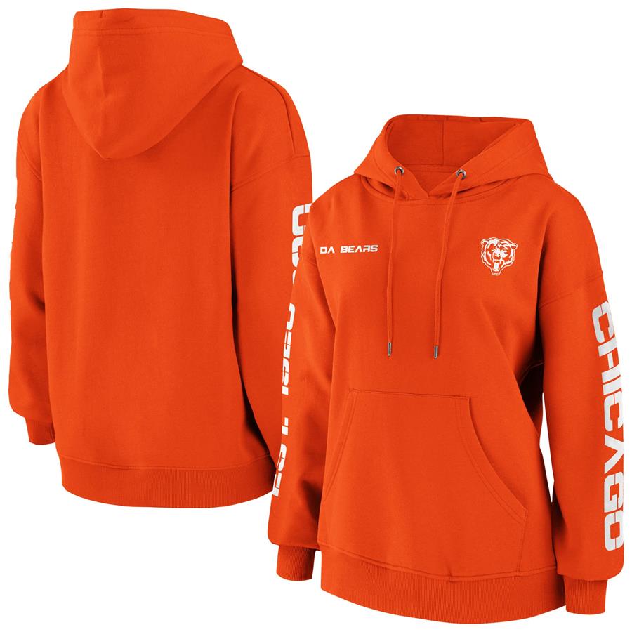 Chicago Bears WEAR by Erin Andrews Women's Pullover Hoodie - Orange