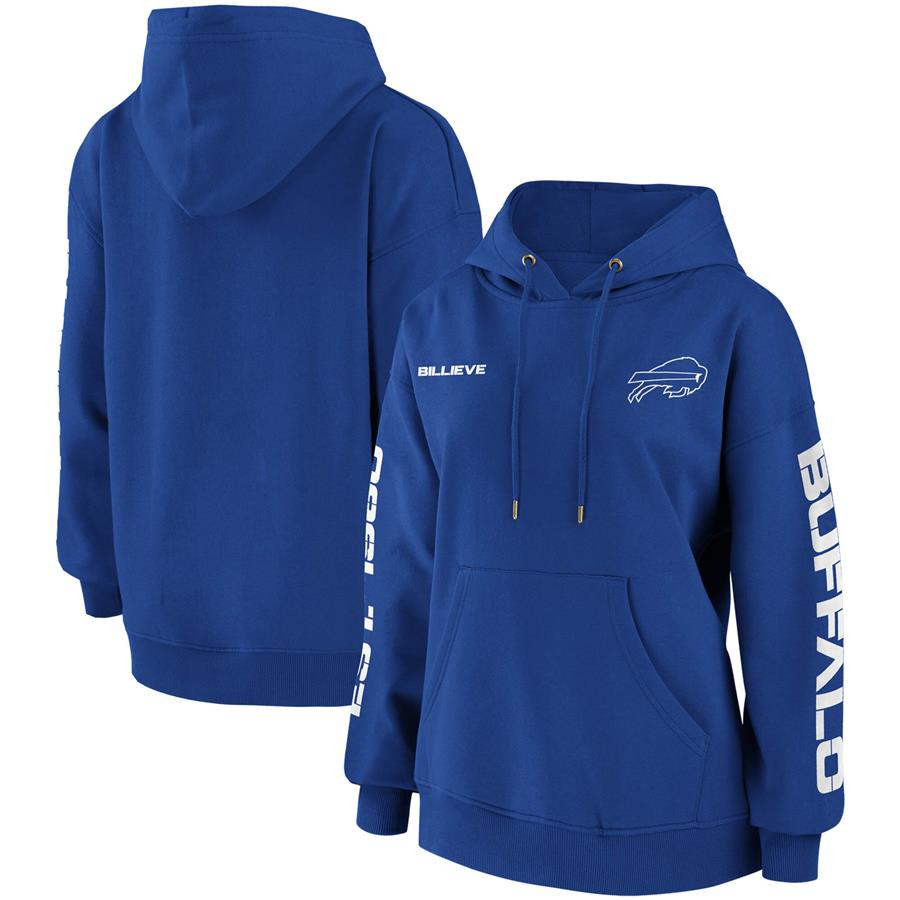 Buffalo Bills WEAR by Erin Andrews Women's Pullover Hoodie - Royal