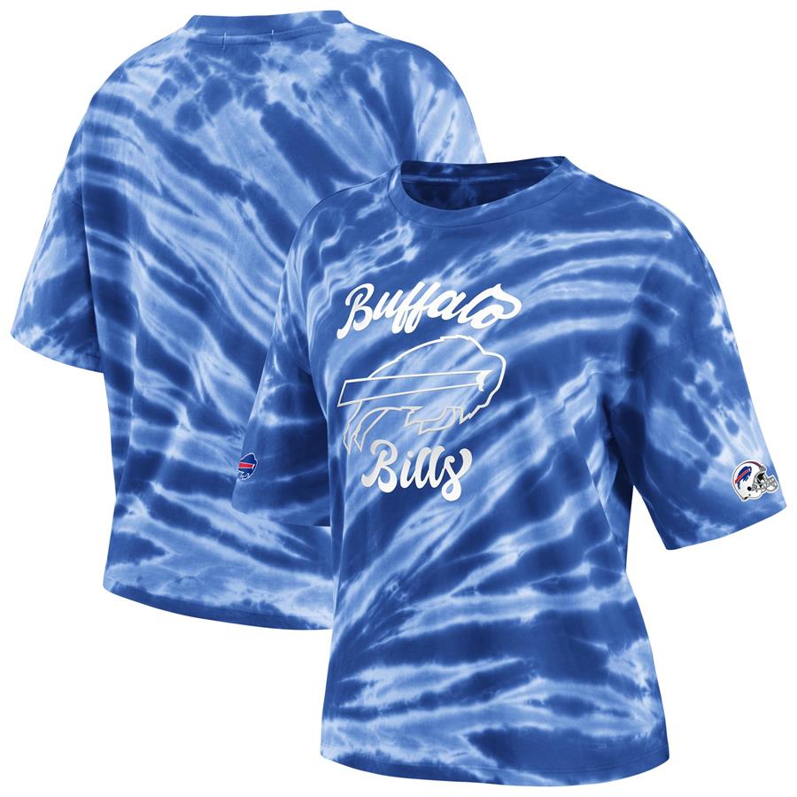 Buffalo Bills WEAR by Erin Andrews Women's Tie-Dye T-Shirt - Royal