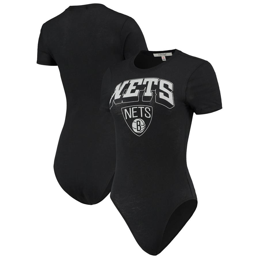 Brooklyn Nets Junk Food Women's Bodysuit - Black
