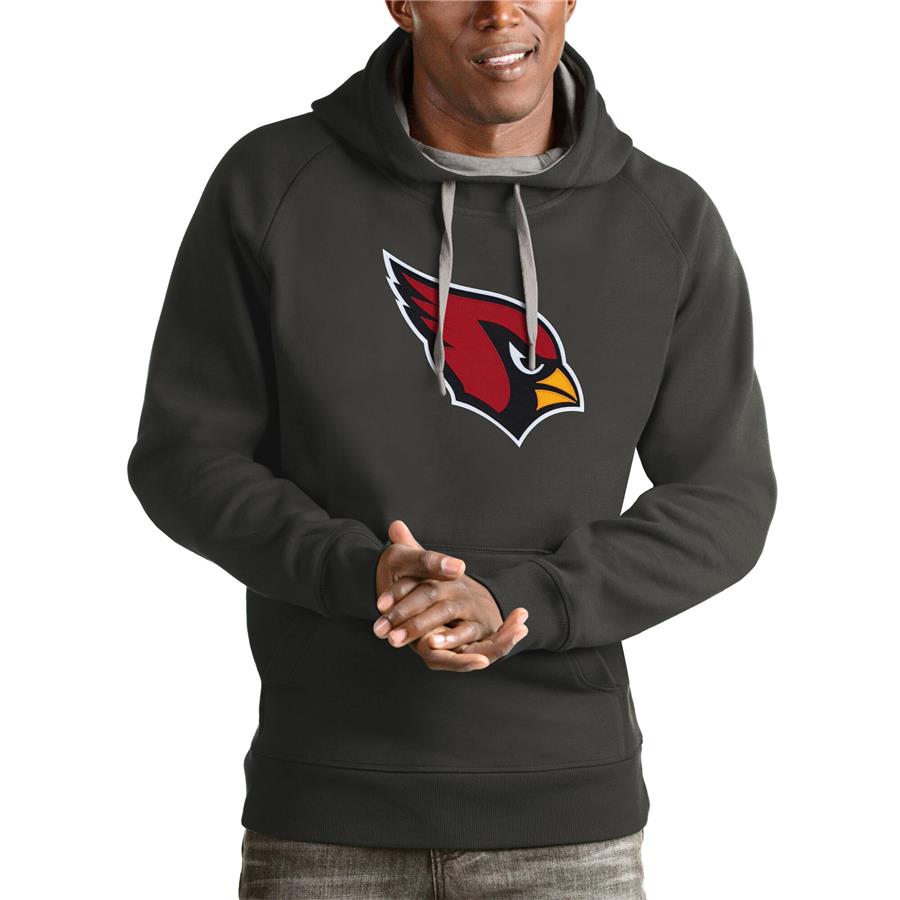Arizona Cardinals Antigua Victory Pullover Hoodie - Charcoal