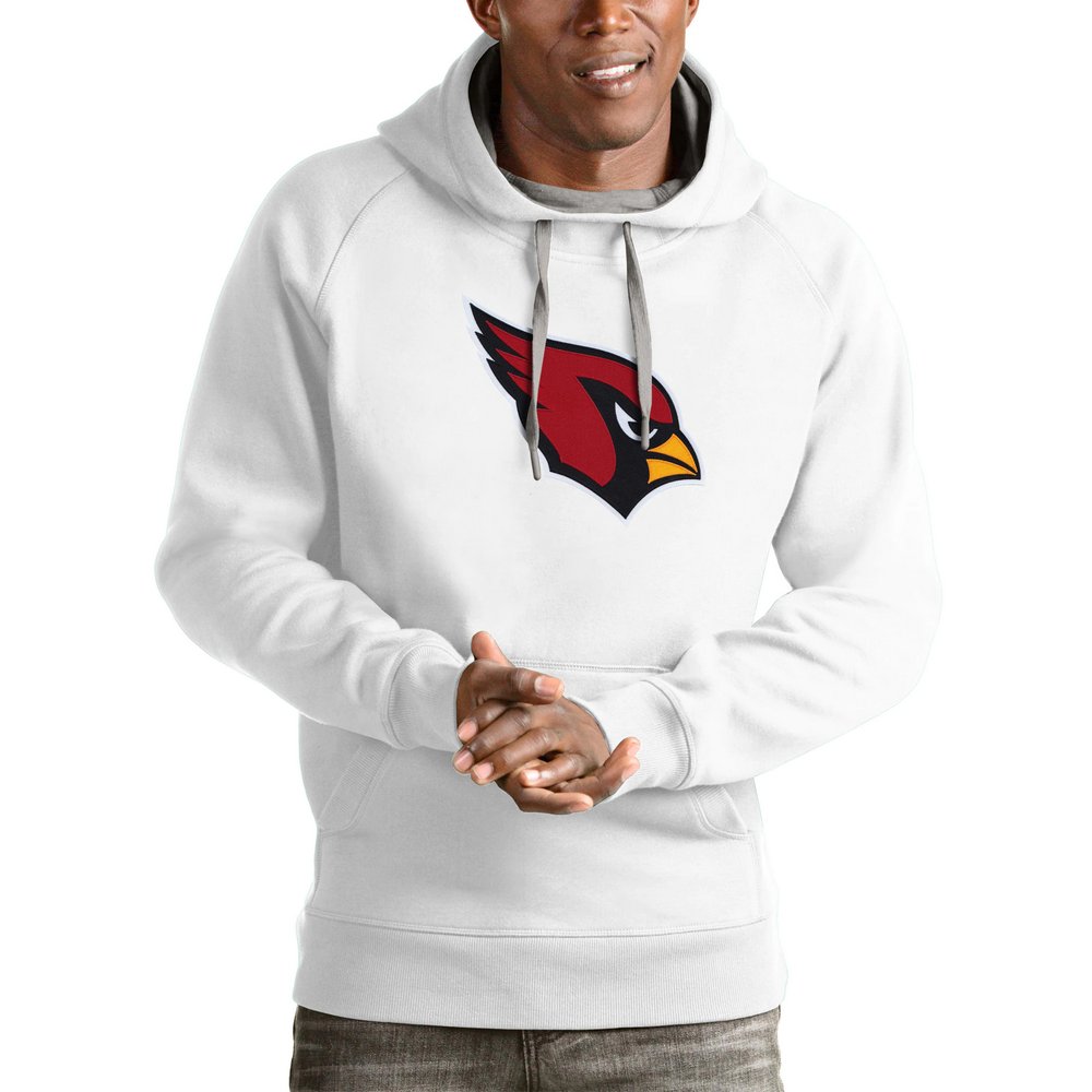 Arizona Cardinals Antigua Victory Pullover Hoodie - White