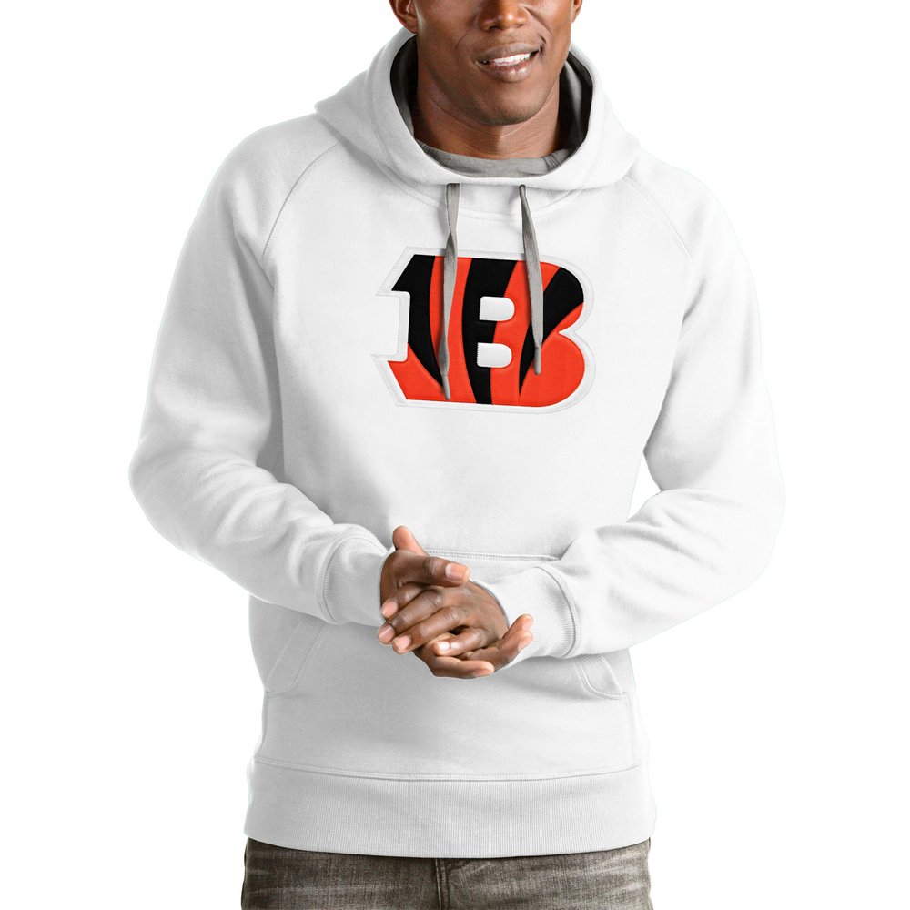 Cincinnati Bengals Antigua Victory Pullover Hoodie - White