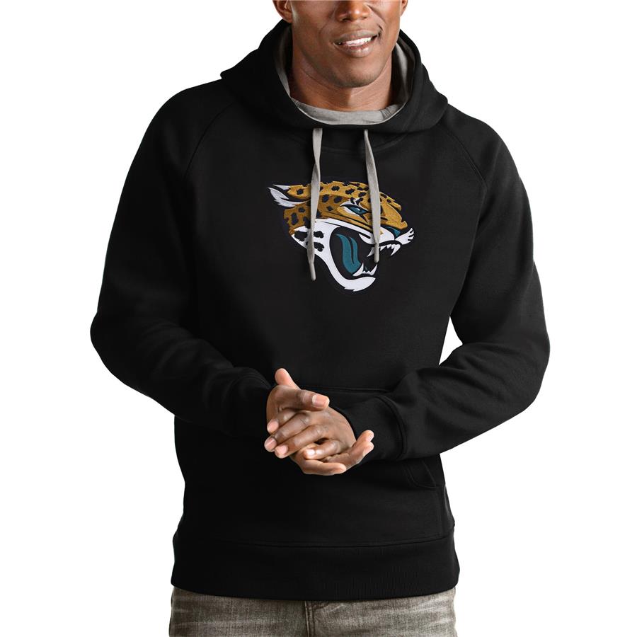 Jacksonville Jaguars Antigua Victory Pullover Hoodie - Black