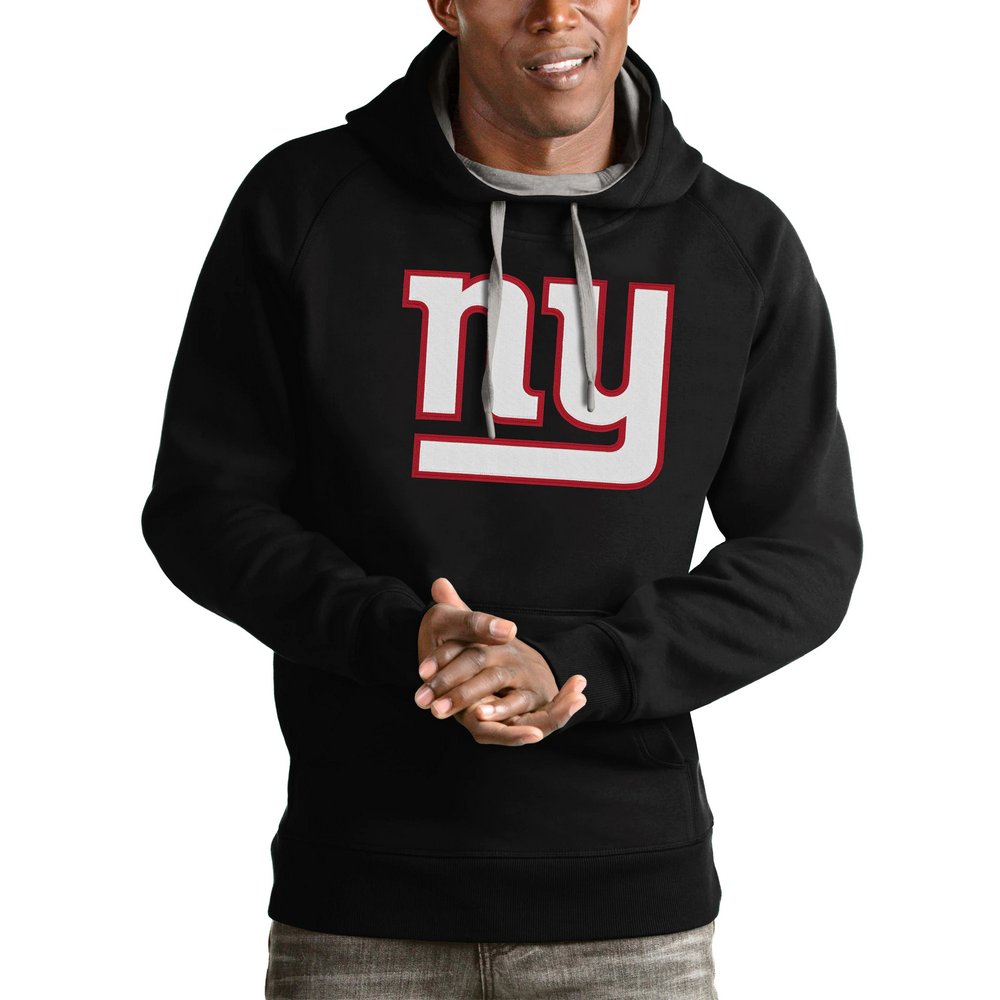 New York Giants Antigua Victory Pullover Hoodie - Black