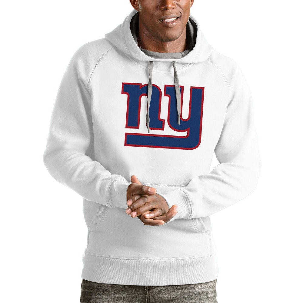 New York Giants Antigua Victory Pullover Hoodie - White