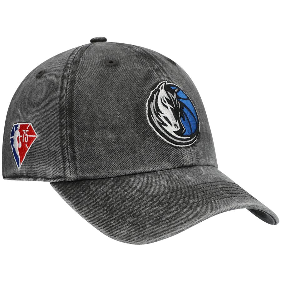 Dallas Mavericks '47 75th Anniversary Rocker Clean Up Adjustable Hat - Black