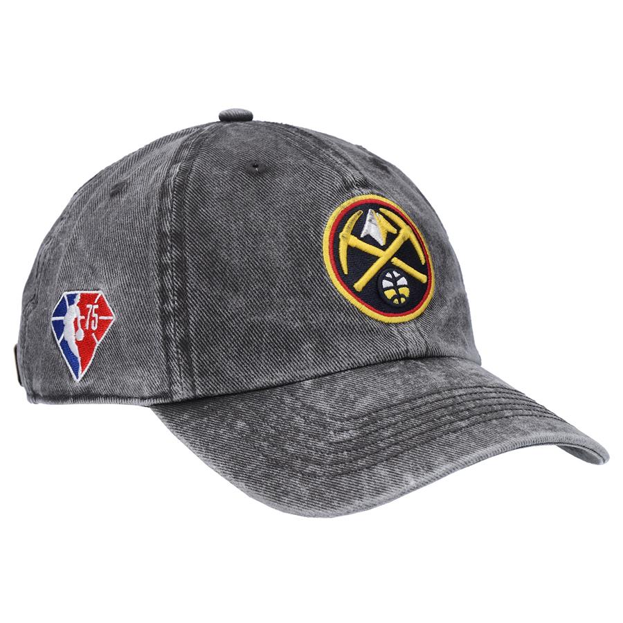 Denver Nuggets '47 75th Anniversary Rocker Clean Up Adjustable Hat - Black