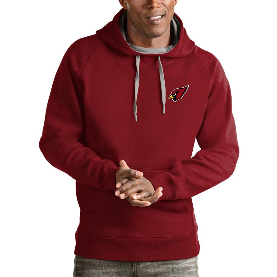Arizona Cardinals Antigua Logo Victory Pullover Hoodie - Cardinal