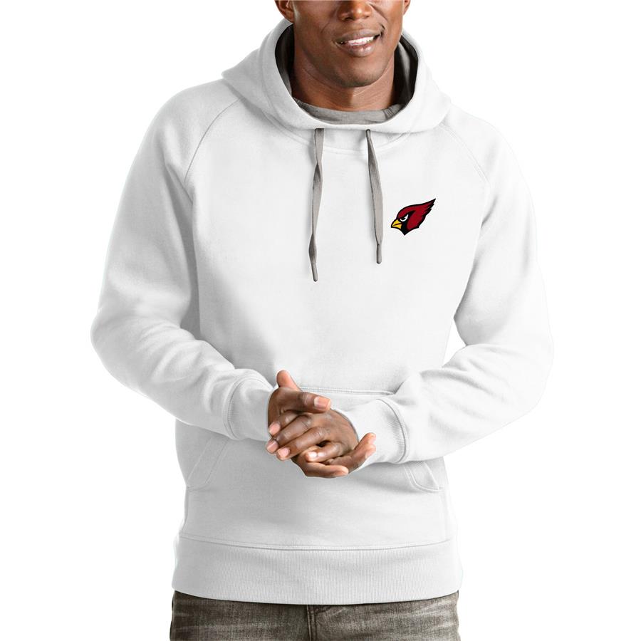 Arizona Cardinals Antigua Logo Victory Pullover Hoodie - White