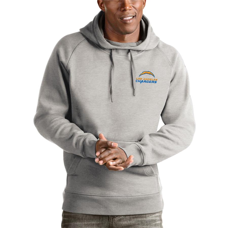 Худи Los Angeles Chargers Antigua Logo Victory (серый меланж)