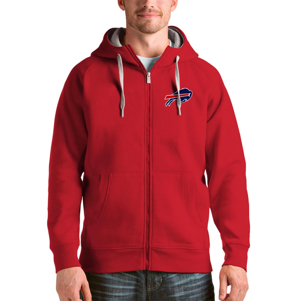 Buffalo Bills Antigua Victory Full-Zip Hoodie - Red