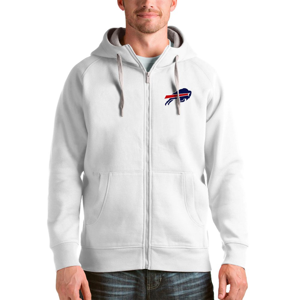 Buffalo Bills Antigua Victory Full-Zip Hoodie - White