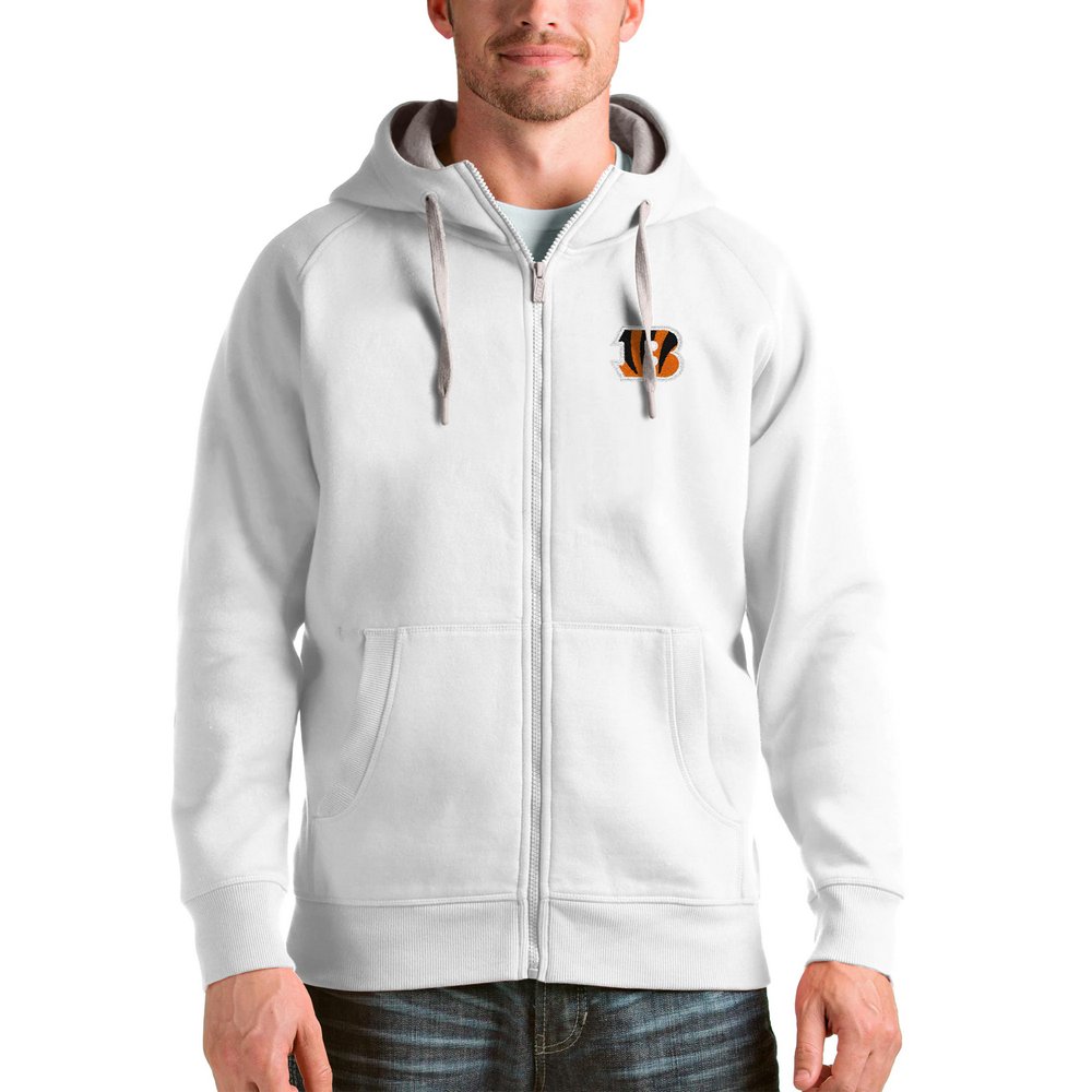 Cincinnati Bengals Antigua Victory Full-Zip Hoodie - White