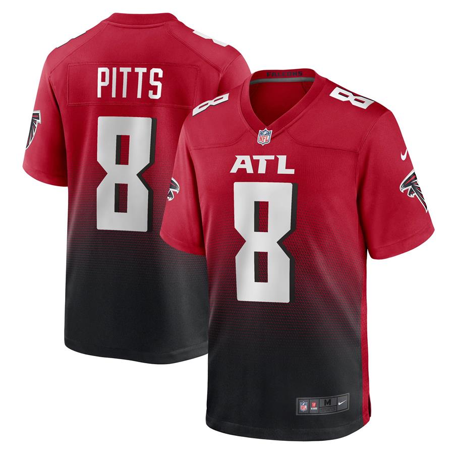 Kyle Pitts Atlanta Falcons Nike 2021 NFL Draft First Round Pick Alternate Player Game Jersey - Red