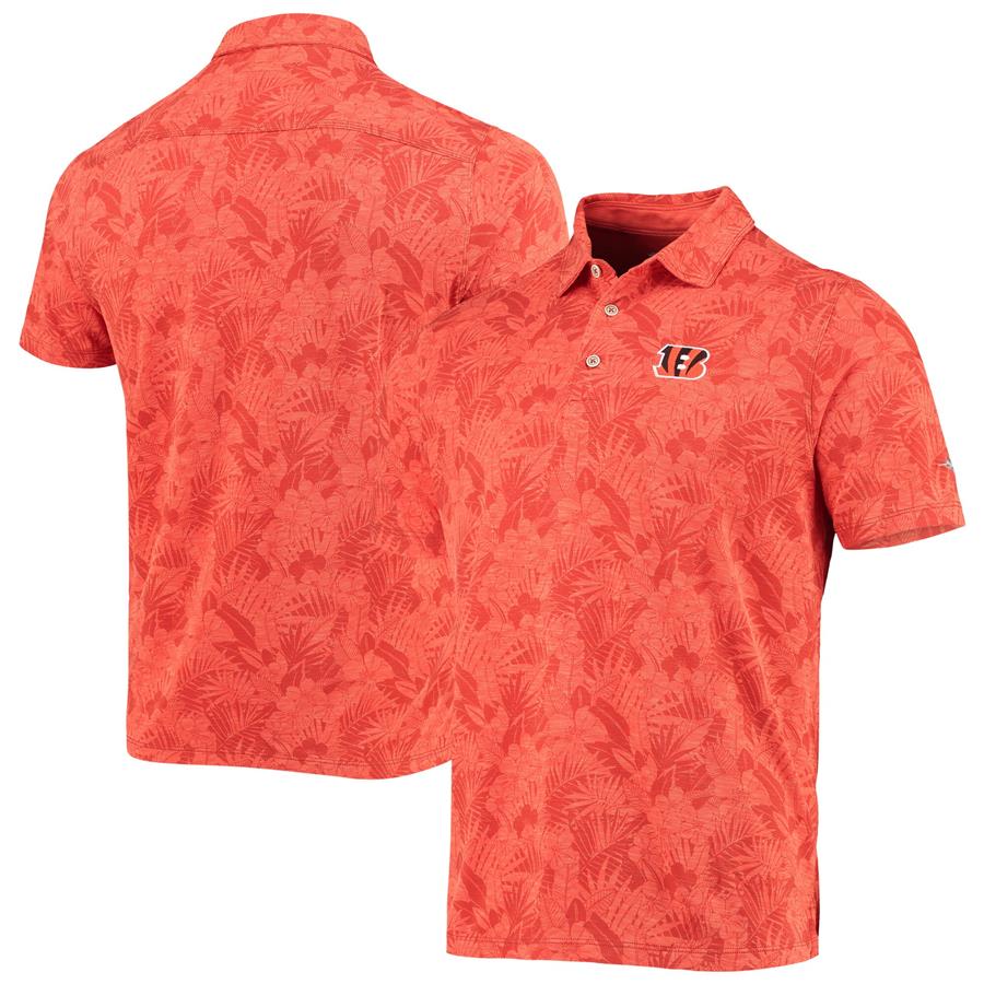Cincinnati Bengals Tommy Bahama Sport Palmetto Palms Polo - Orange