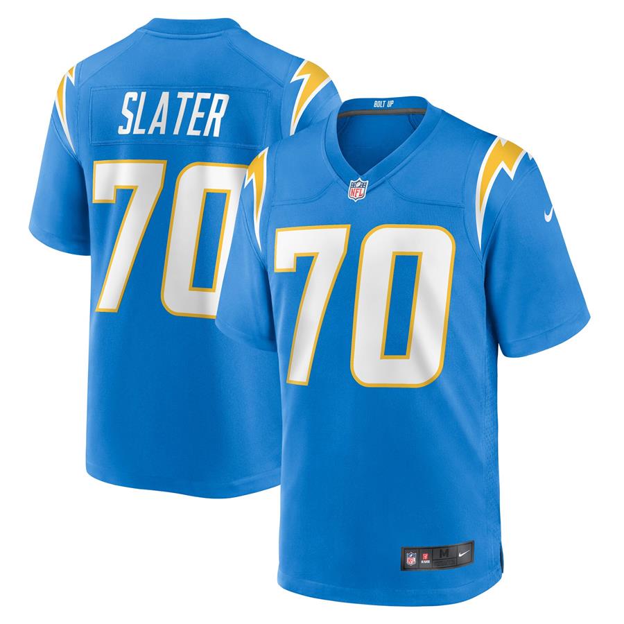 Джерси Rashawn Slater Los Angeles Chargers Nike Game (голубой)