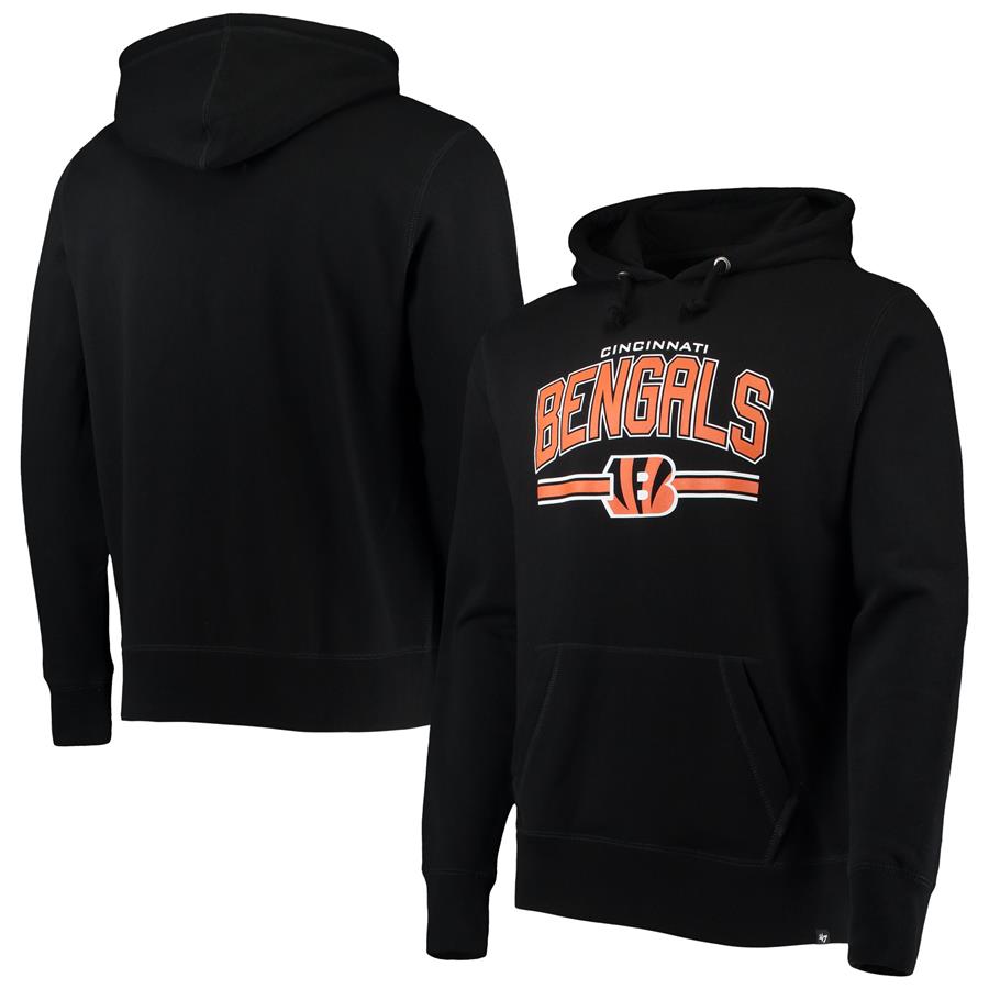 Cincinnati Bengals '47 Foundation Pullover Hoodie - Black