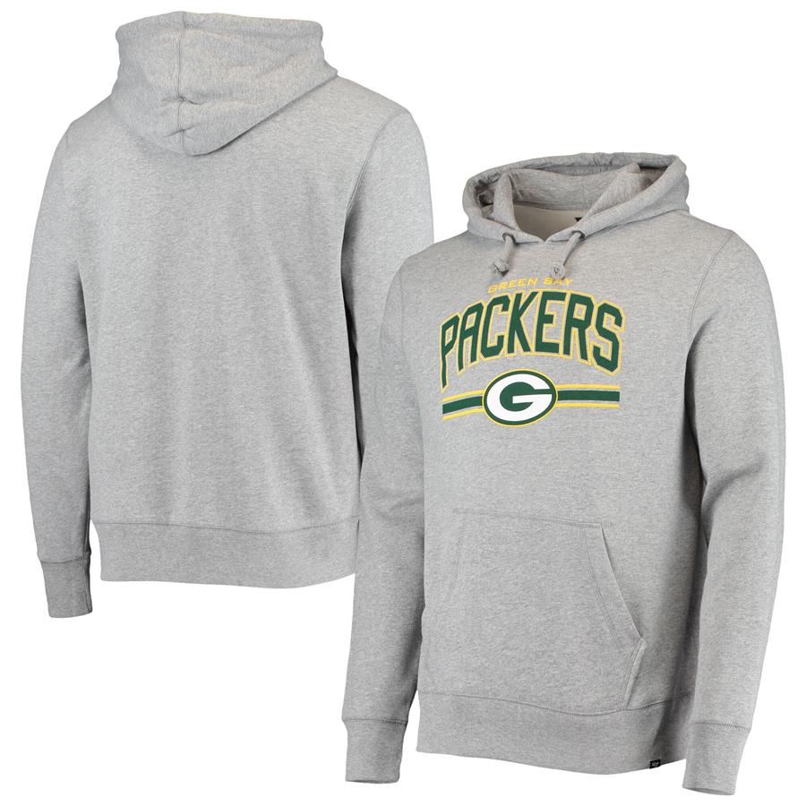 Green Bay Packers '47 Foundation Pullover Hoodie - Heathered Gray