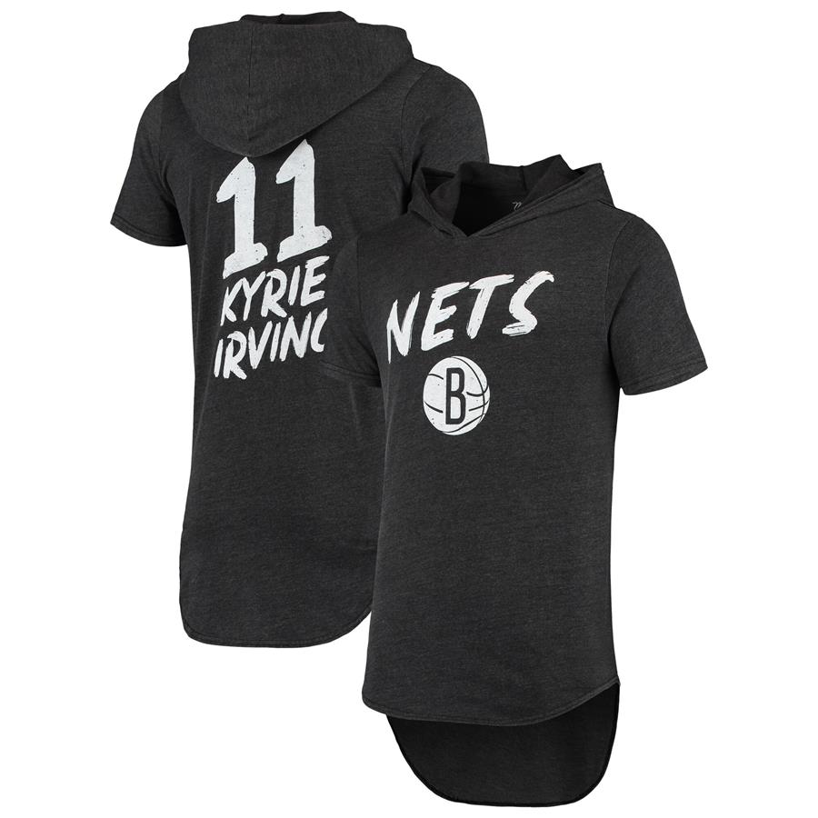 Kyrie Irving Brooklyn Nets Fanatics Branded Tri-Blend Hoodie T-Shirt - Black