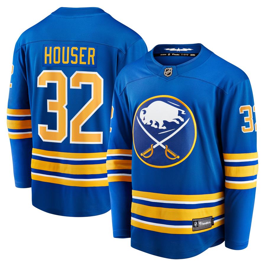 Michael Houser Buffalo Sabres Fanatics Branded Home Breakaway Jersey - Royal