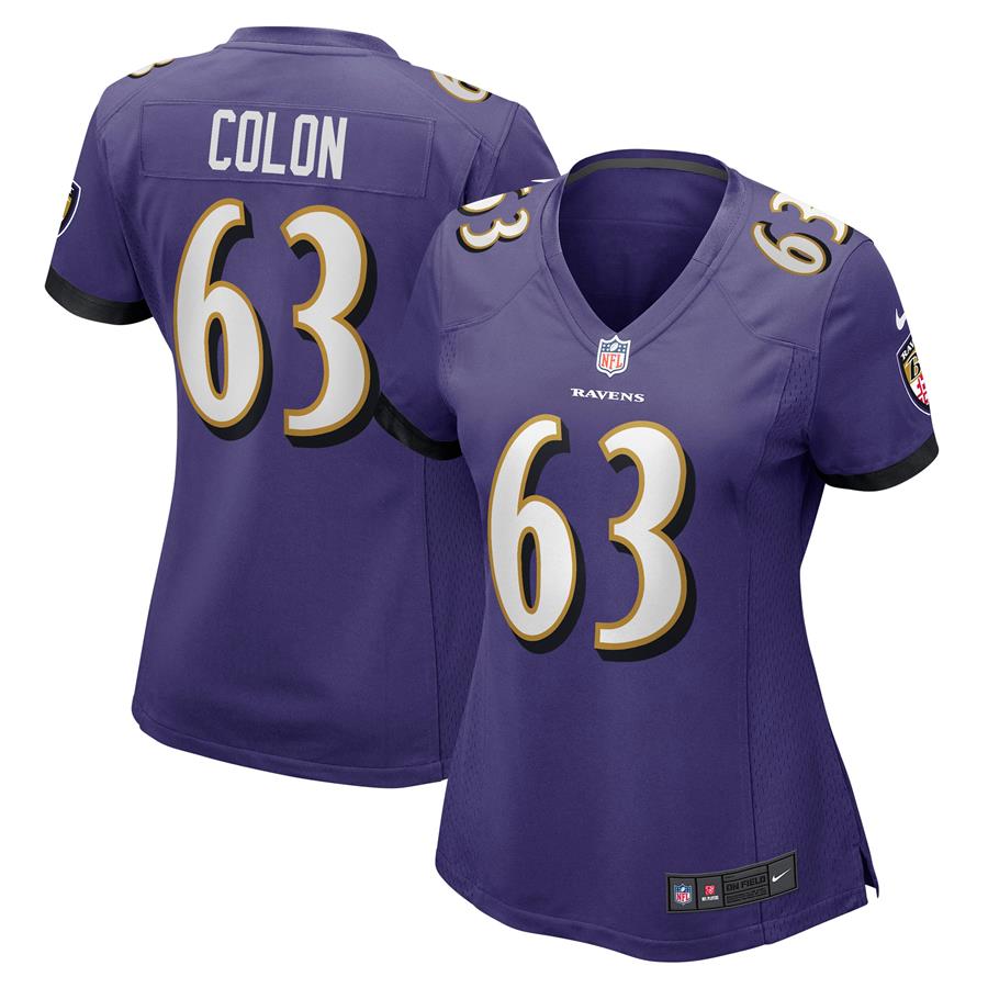 Trystan Colon Baltimore Ravens Nike Women's Game Player Jersey - Purple