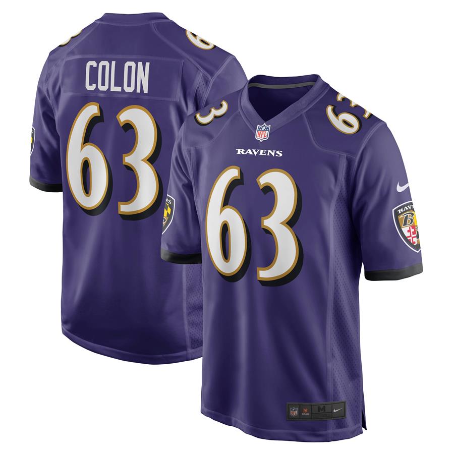 Trystan Colon Baltimore Ravens Nike Game Player Jersey - Purple