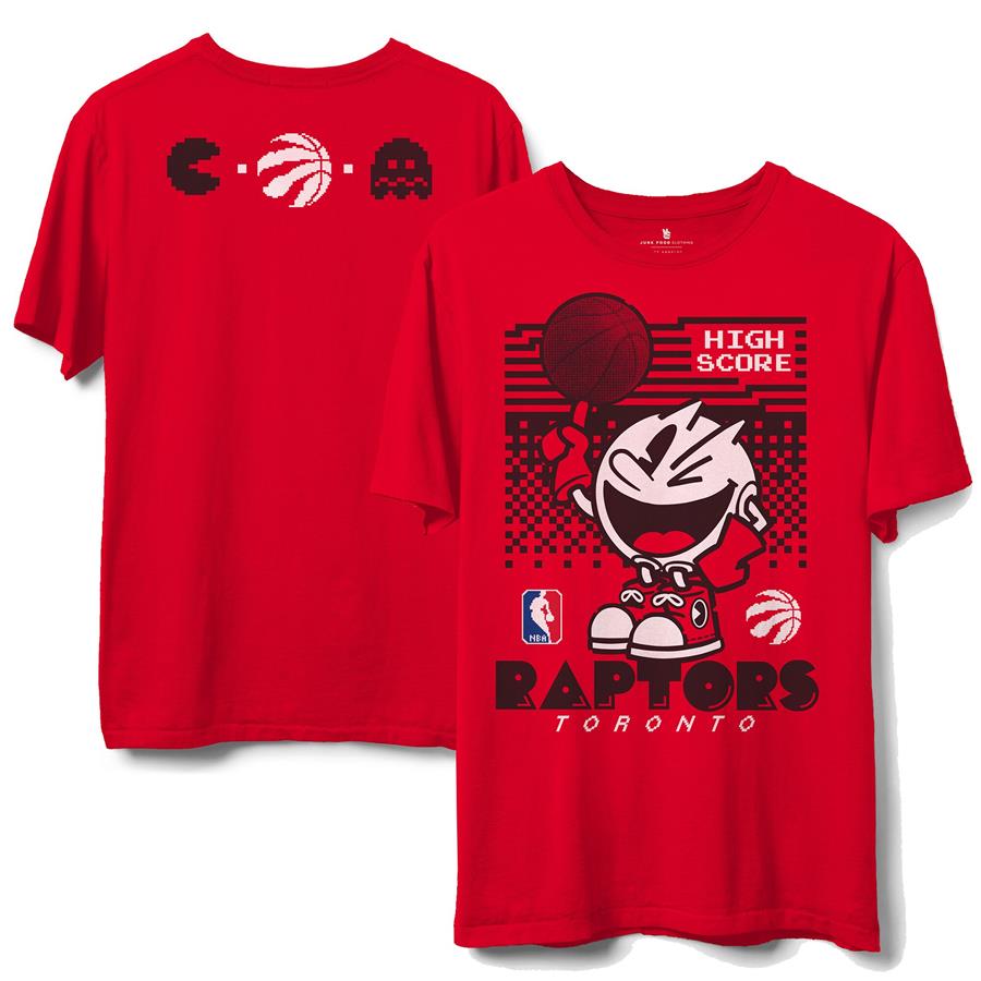 Toronto Raptors Junk Food NBA x Pac Man High Score T-Shirt - Red