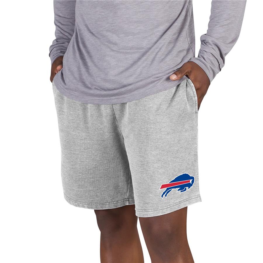 Buffalo Bills Concepts Sport Recline Terry Jam Shorts - Gray