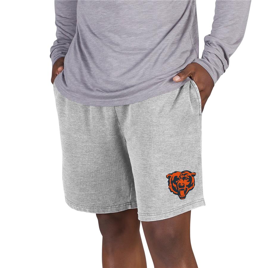 Chicago Bears Concepts Sport Recline Terry Jam Shorts - Gray