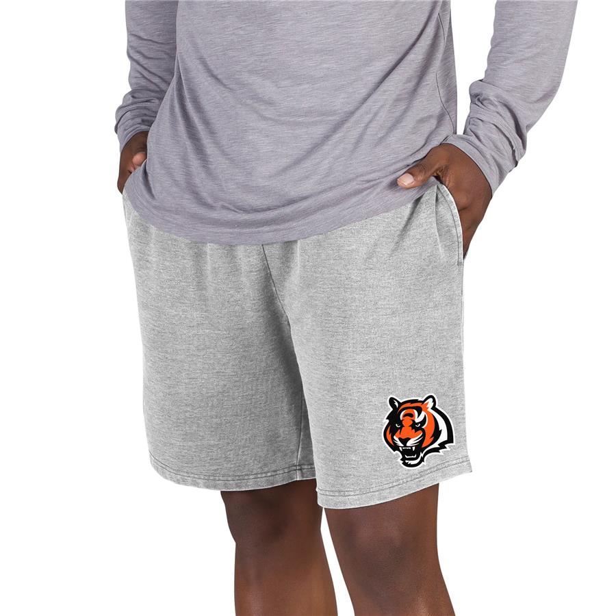 Cincinnati Bengals Concepts Sport Recline Terry Jam Shorts - Gray