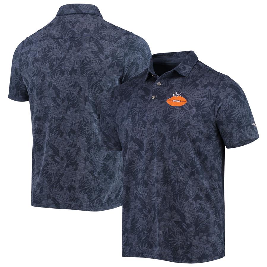 Chicago Bears Tommy Bahama Throwback Sport Palmetto Palms Polo - Navy