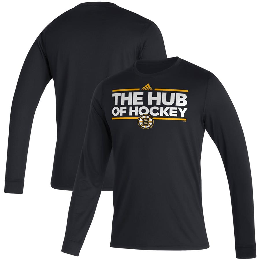 Boston Bruins adidas Dassler AEROREADY Creator Long Sleeve T-Shirt - Black