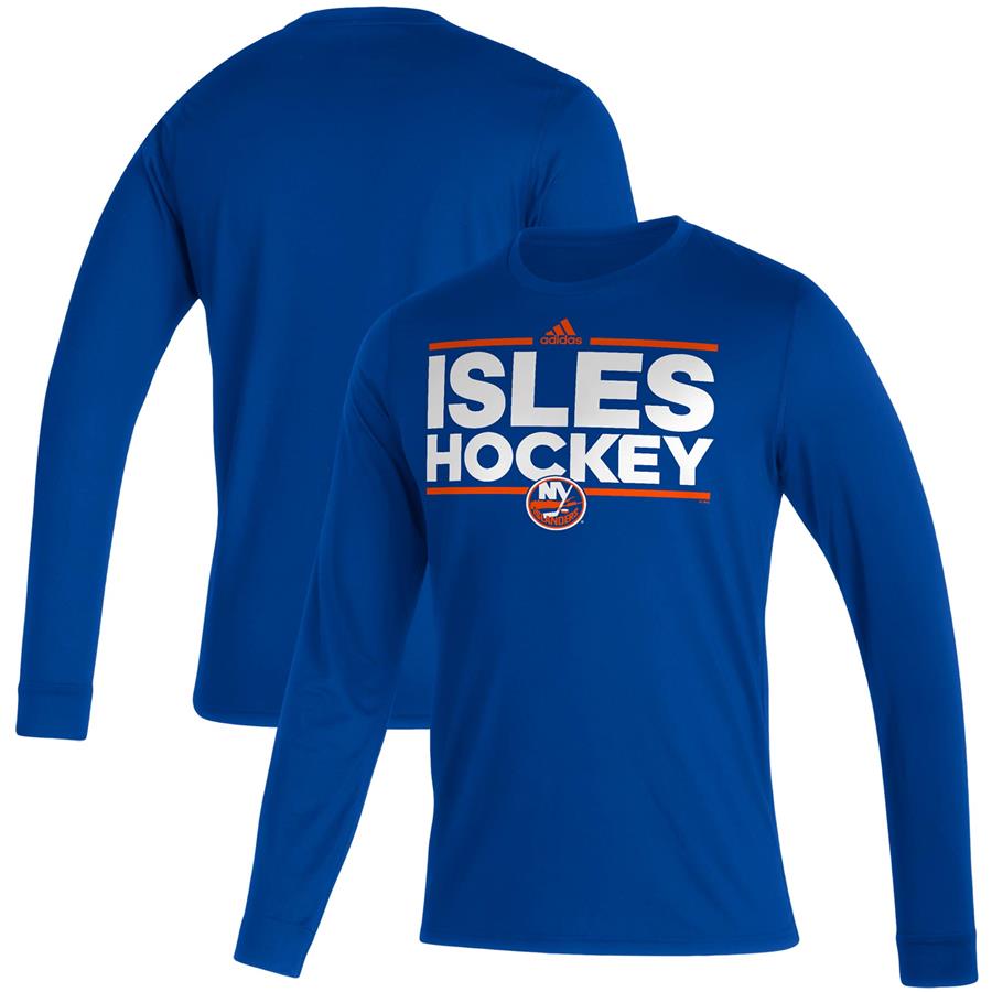 New York Islanders adidas Dassler AEROREADY Creator Long Sleeve T-Shirt - Blue