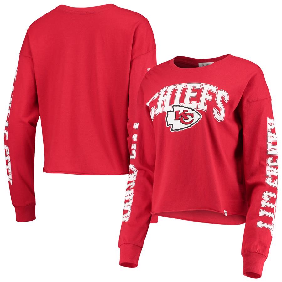 Kansas City Chiefs '47 Women's Parkway Long Sleeve T-Shirt - Red