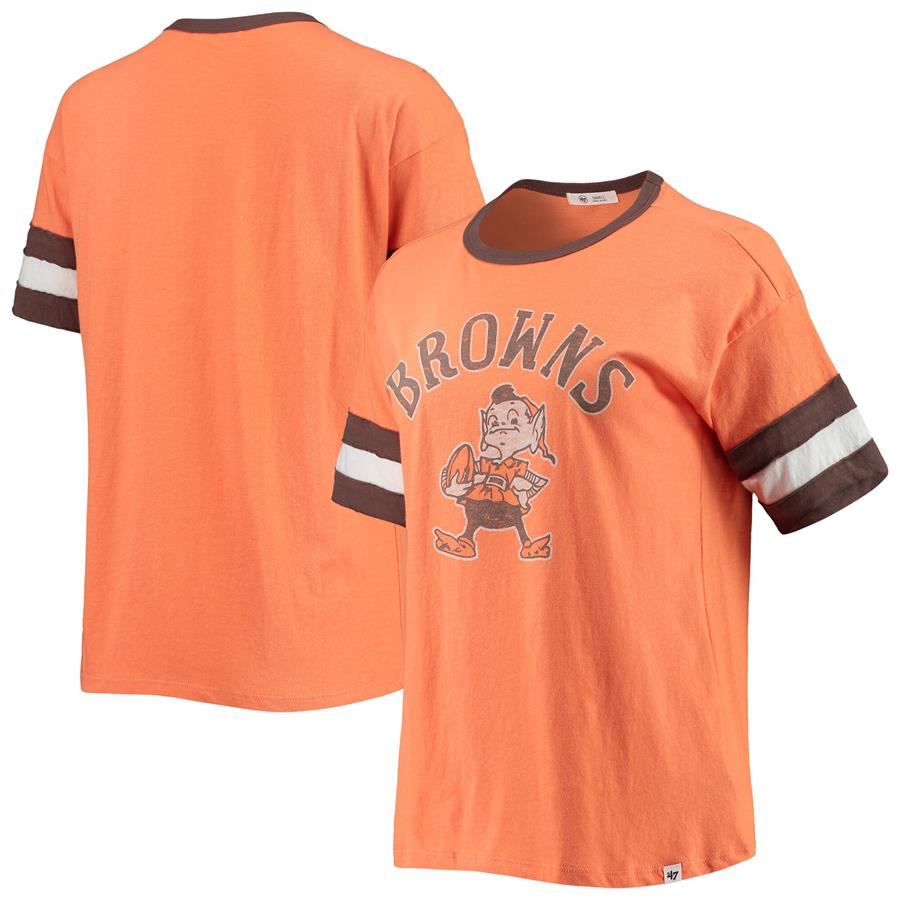Cleveland Browns '47 Women's Dani T-Shirt - Orange