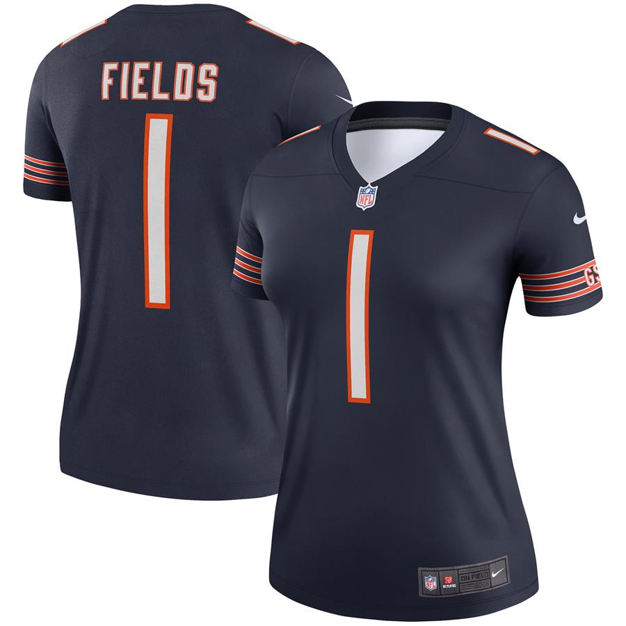 Justin Fields Chicago Bears Nike Women's Legend Jersey - Navy