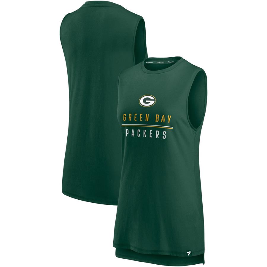 Green Bay Packers Fanatics Branded Women's True Contender Tank Top - Green