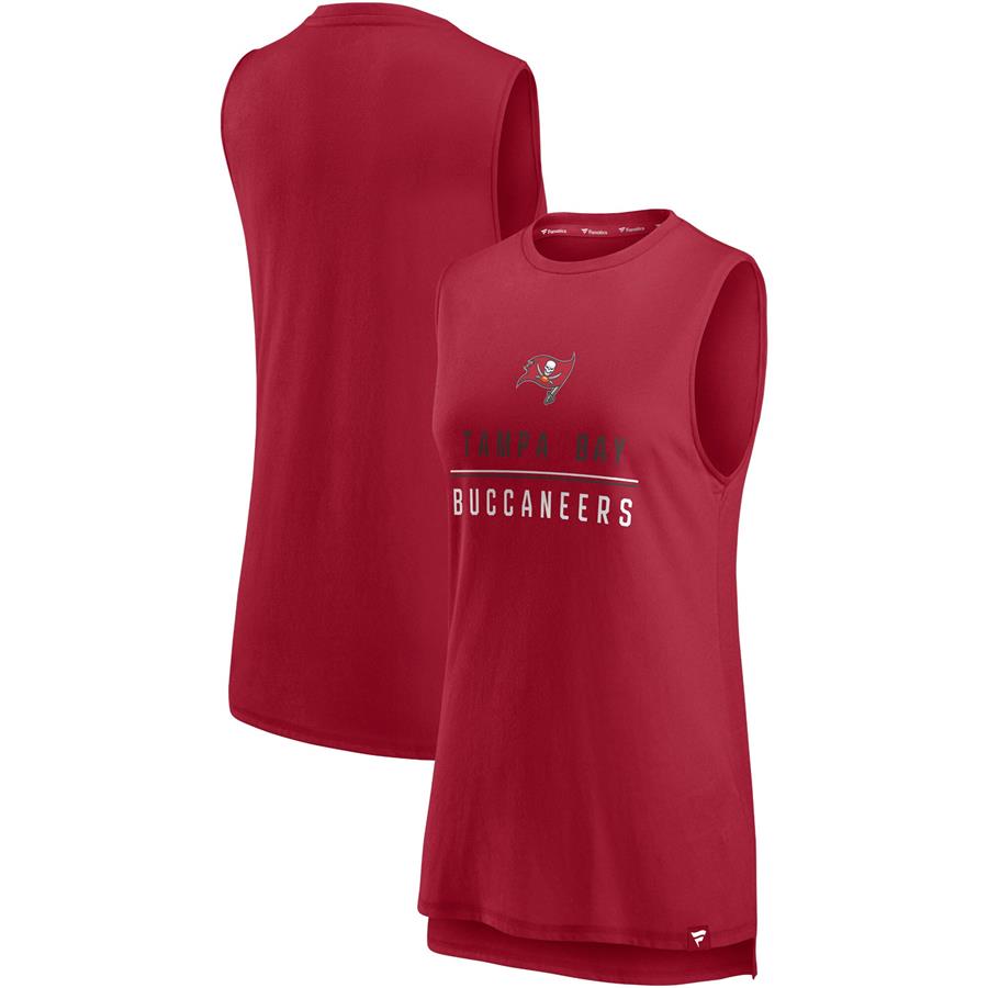 Tampa Bay Buccaneers Fanatics Branded Women's True Contender Tank Top - Red
