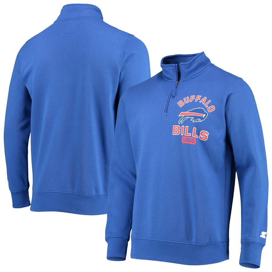 Buffalo Bills Starter Heisman Quarter-Zip Jacket - Royal