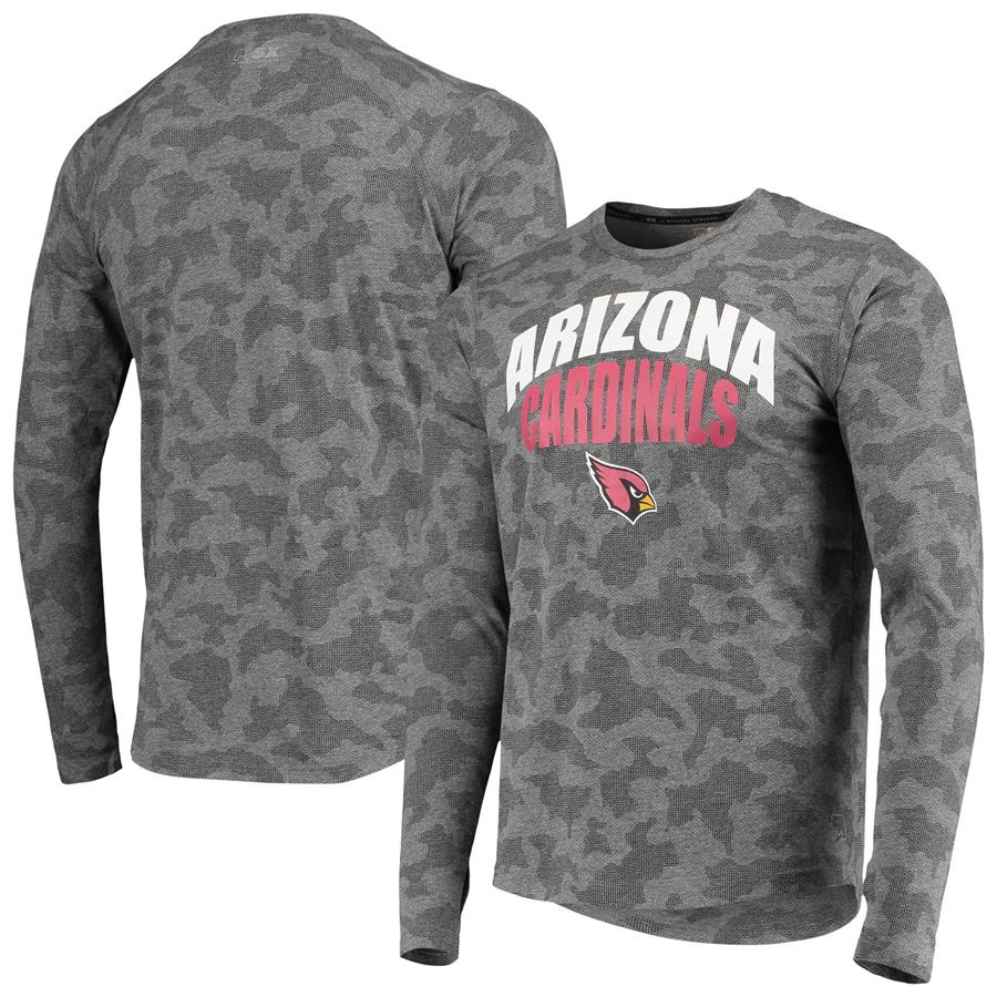Arizona Cardinals MSX by Michael Strahan Camo Performance Long Sleeve T-Shirt - Black