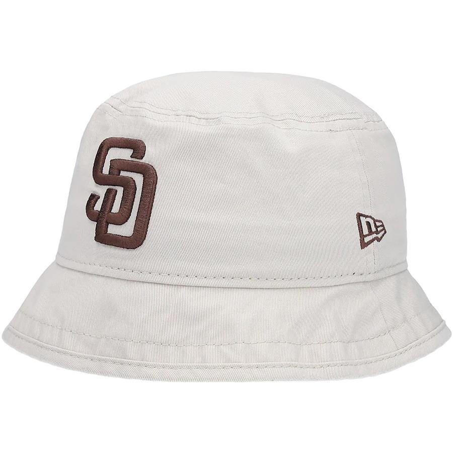 San Diego Padres New Era Women's Blossom Bucket Hat - Cream