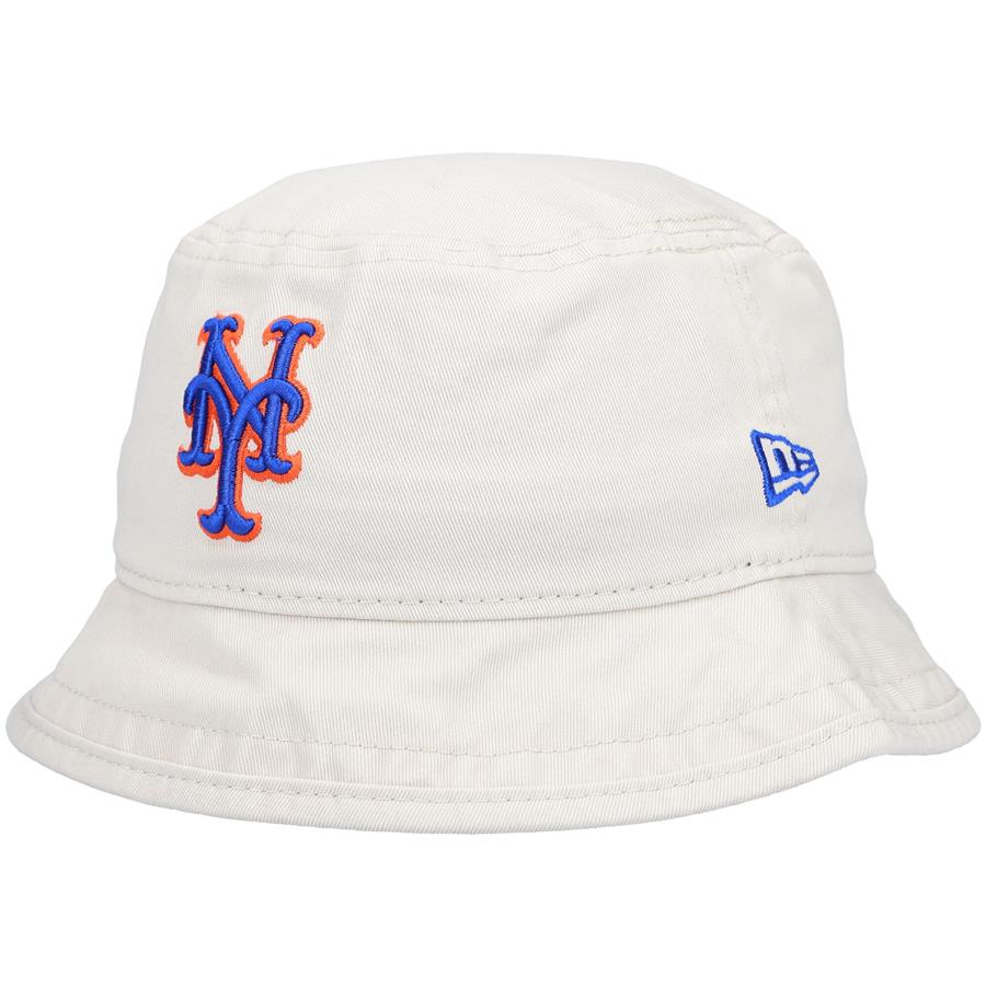 New York Mets New Era Women's Blossom Bucket Hat - Cream