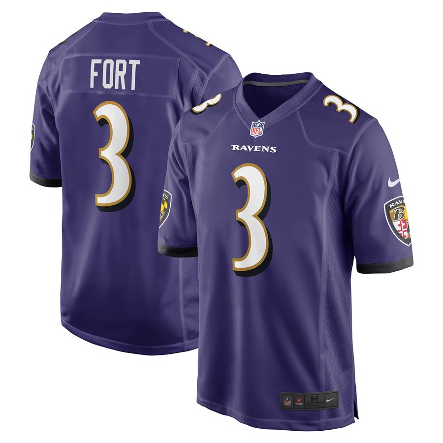 L.J. Fort Baltimore Ravens Nike Game Player Jersey - Purple