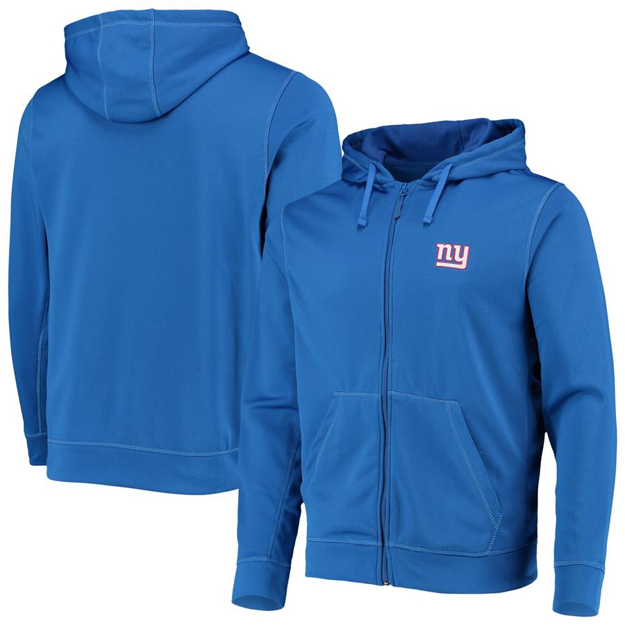 New York Giants Dunbrooke Trophy Fleece Full-Zip Hoodie - Royal